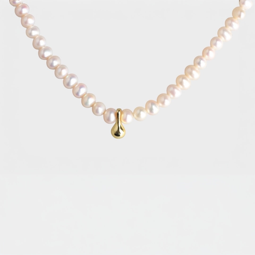 Drop Beads Pearl Necklace