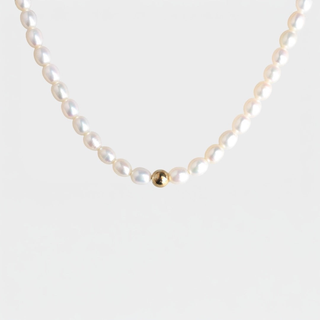 Single Beads Pearl Necklace