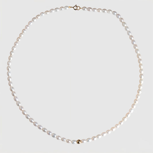 Single Beads Pearl Necklace