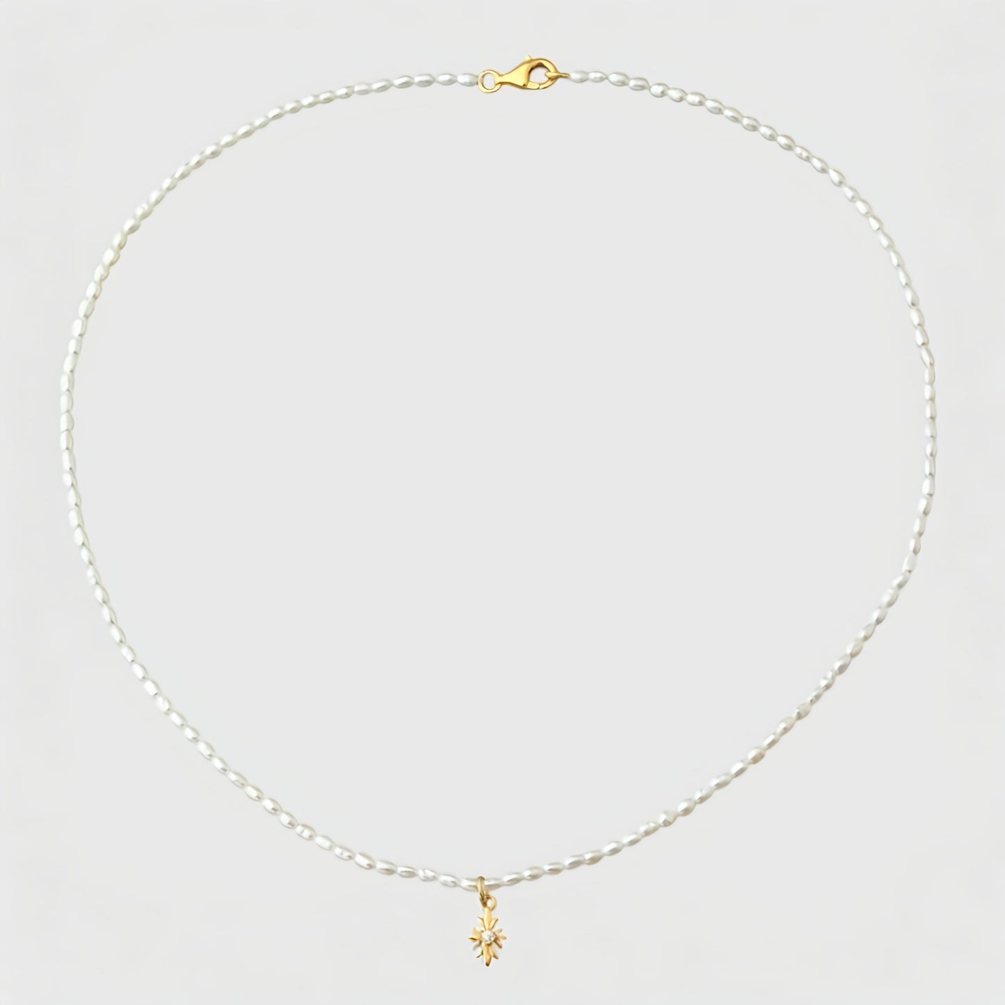 Cross Charms Pendant Pearl Necklace