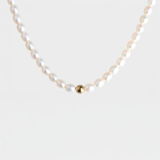 Single Beads Pearl Necklace
