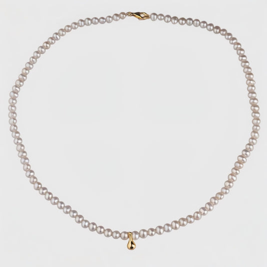 Drop Beads Pearl Necklace